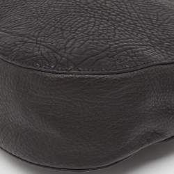 Burberry Black Leather Small Knight Shoulder Bag