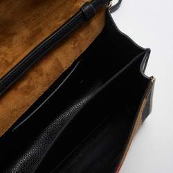 مملوكة مسبقًا حقيبة كروس بربري ماكين جلد وكانفاس كاروهات هاوس 