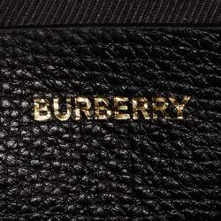 مملوكة مسبقًا حقيبة كروس بربري ماكين جلد وكانفاس كاروهات هاوس 