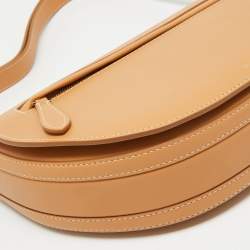 Burberry Warm Sand Leather Medium Olympia Shoulder Bag