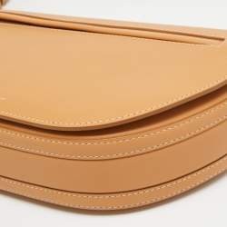 Burberry Warm Sand Leather Medium Olympia Shoulder Bag