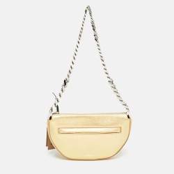 Gold burberry bag deals