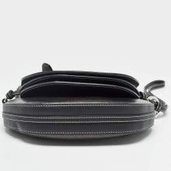 Burberry Black Leather Mini Double Olympia Bag