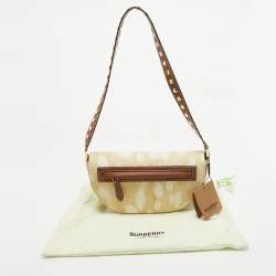 Burberry Beige Calf Hair Small Studded Olympia Shoulder Bag