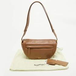 Burberry Brown Leather Small Olympia Shoulder Bag