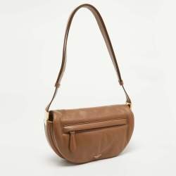 Burberry Brown Leather Small Olympia Shoulder Bag