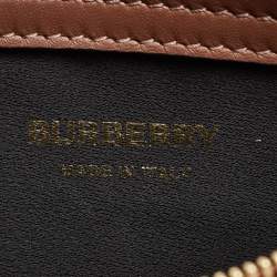 Burberry Multicolor Leather and Velvet Olympia Scarf Oversized Clutch