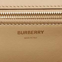 Burberry Archive Beige Leather Medium TB Shoulder Bag