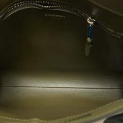 Burberry Green Camo Print Coated Canvas and Leather  Mini Pocket Bag