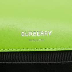 Burberry Green Quilted Leather Small Lola Chain Shoulder Bag