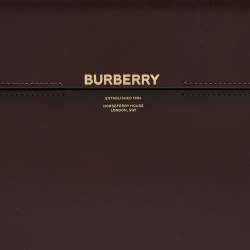 Pre Owned Burberry Burgundy/Red Leather Large Grace Shoulder Bag