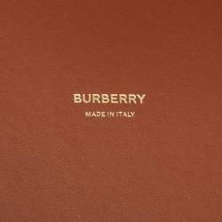 مملوكة مسبقًا Burberry Briar Brown/Black Vintage Check Canvas Large London Tote