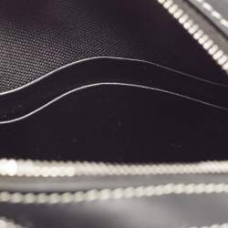 Pre Owned Burberry Blue/Black Denim and Leather Louise Round Crossbody Bag