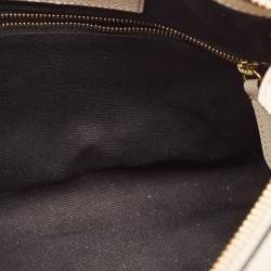 مملوكة مسبقًا Burberry Cream/Beige Leather and House Check Canvas Helmsley Crossbody Bag