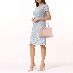 Burberry Dusky Pink Leather Mini Frances Tote 