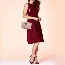 Burberry Pink Quilted Leather Small Lola Camera Bag