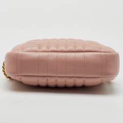 Burberry Pink Quilted Leather Small Lola Camera Bag