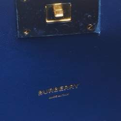 Pre Owned Burberry Blue Ombre Leather Olympia Clutch