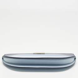 Pre Owned Burberry Blue Ombre Leather Olympia Clutch