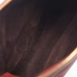 Pre Owned Burberry Ruby Leather Small Knight Shoulder Bag