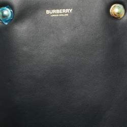 مملوكة مسبقًا حقيبة كروس بربري مبرشمة جلد أسود