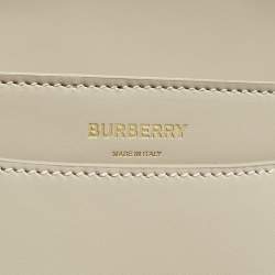 Pre Owned Burberry Beige Leather Claudinne Crossbody Bag