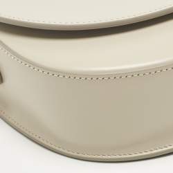 Pre Owned Burberry Beige Leather Claudinne Crossbody Bag
