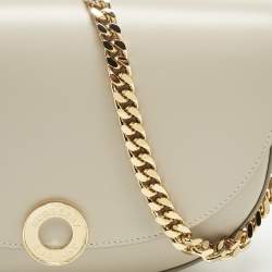 Pre Owned Burberry Beige Leather Claudinne Crossbody Bag