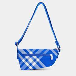 مملوكة مسبقًا Burberry Ml Shield Blue Leather Shoulder bag