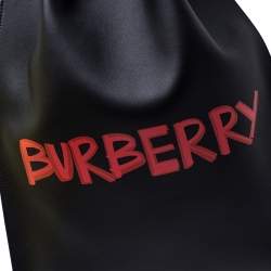 Burberry Black Leather Bobby Backpack