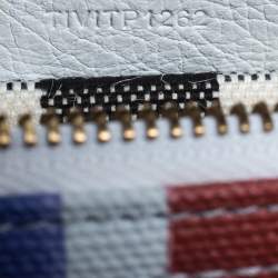 Pre Owned Burberry Multicolor Doodle Print Coated Canvas Wristlet Pouch