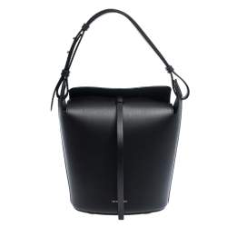 Burberry Black Leather Small Bucket Bag