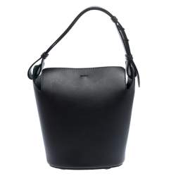 Burberry Black Leather Small Bucket Bag