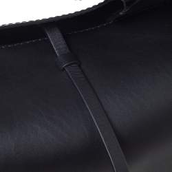 Pre Owned Burberry Black Leather Large Bucket Bag