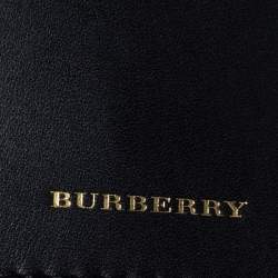 Pre Owned Burberry Black Leather Large Bucket Bag