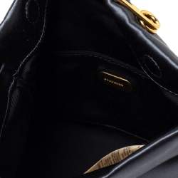 Pre Owned حقيبة كلاتش بربري دبوس مزخرفة كريستال ساتان رمادي ة 