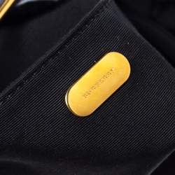 Pre Owned حقيبة كلاتش بربري دبوس مزخرفة كريستال ساتان رمادية 