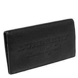 مملوكة مسبقًا Burberry Black Leather Hastings Bifold Wallet