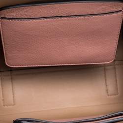 Burberry Ash Rose Pink Leather Small Belt Tote