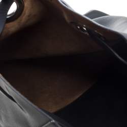 Pre Owned Burberry Black Leather Small GRMT Backpack