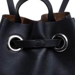 Pre Owned Burberry Black Leather Small GRMT Backpack