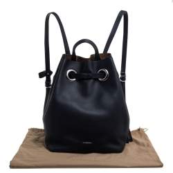 Pre Owned Burberry Black Leather Small GRMT Backpack