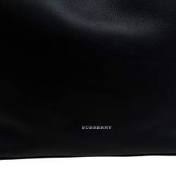 Pre Owned Burberry Black Leather Small GRMT Backpack