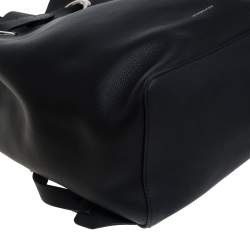 Pre Owned Burberry Black Leather Small GRMT Backpack