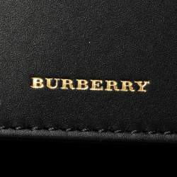 Pre Owned Burberry Black Leather Large Bucket Bag
