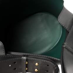 Pre Owned Burberry Black Leather Large Bucket Bag