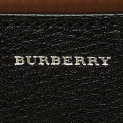 Burberry Black/Brown Leather Small D-Ring Shoulder Bag