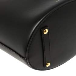 Pre Owned Burberry Black Medium Bucket Bag