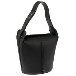 Pre Owned Burberry Black Medium Bucket Bag