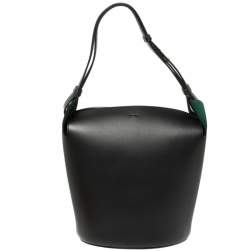 Pre Owned Burberry Black Medium Bucket Bag